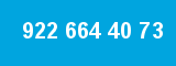 922 664 40 73 922 664 40 73